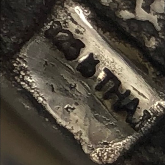 VTG Handcrafted Sterling Silver Swirling Dramatic Design Domed Thailand Ring - Picture 7 of 7